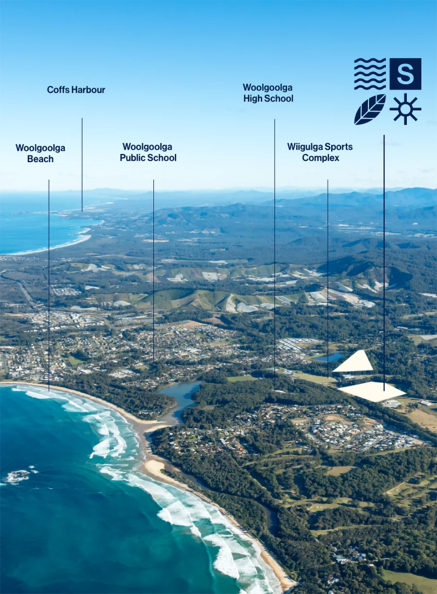 Aerial Woolgoolga