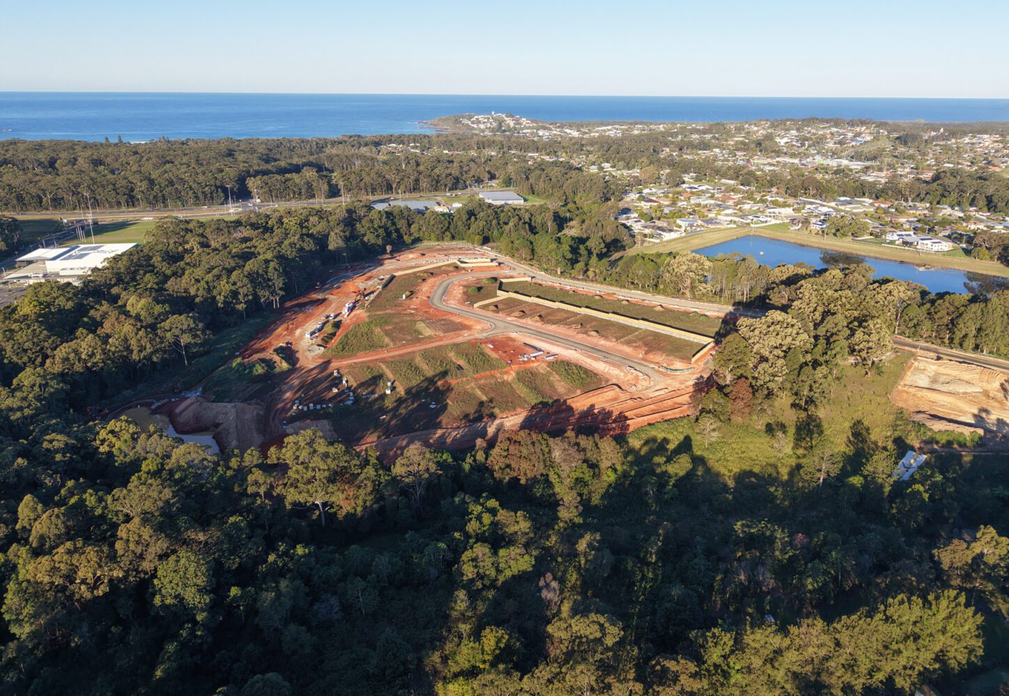 Woolgoolga Beach Drone from Site